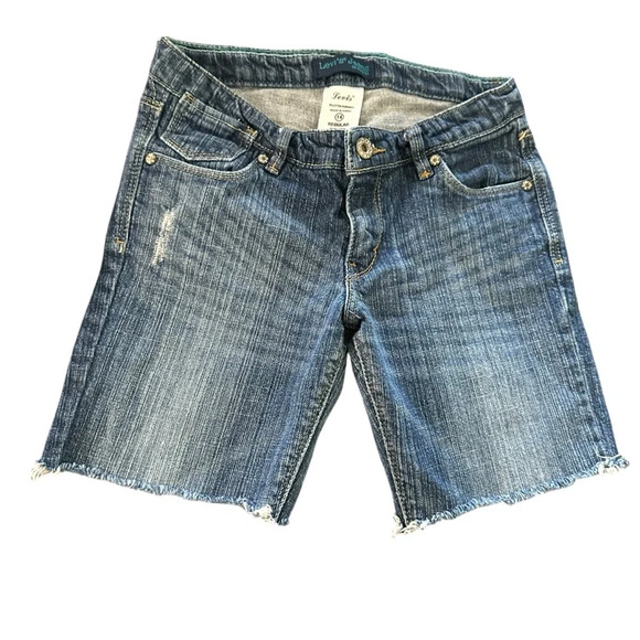 Levi's girls size 14 jean cutoff distressed shorts - Picture 1 of 3